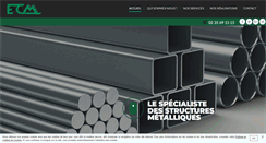 Desktop Screenshot of ecm-metallerie.com