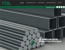 Tablet Screenshot of ecm-metallerie.com